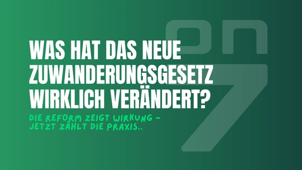 Banner Zuwanderungsgesetz wirklich verändert
