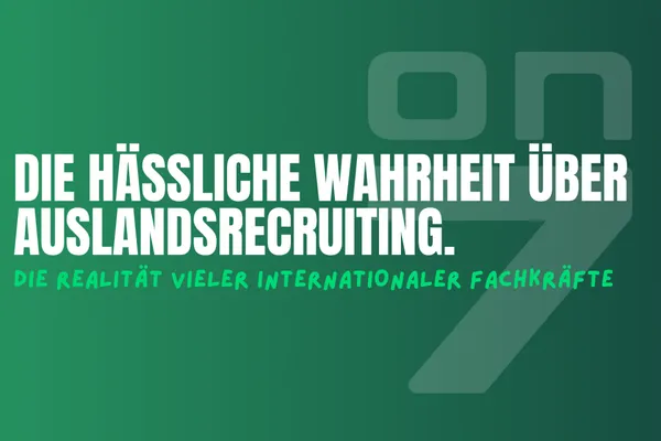 Banner Die hässliche Wahrheit über Auslandsrecruiting.