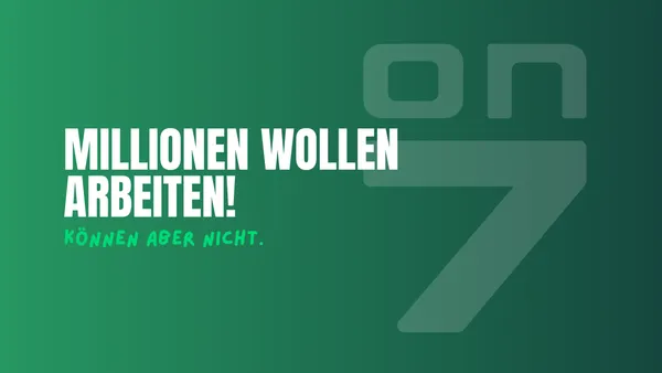 Banner zum Blogartikel Millionen wollen arbeiten - können aber nicht