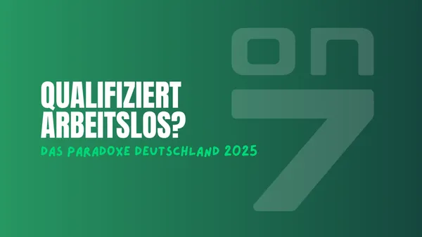 Banner zum Blogartikel Qualifiziert arbeitslos? Das paradoxe Deutschland 2025