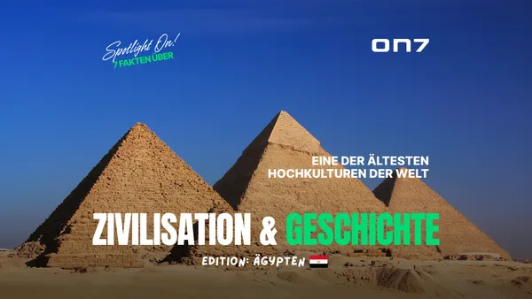 Banner zum Blogartikel Spotlight ON! 7 Fakten über Ägyptens Geschichte